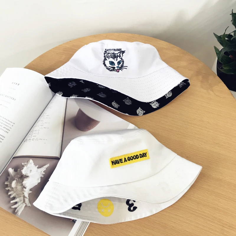 Для женщин Девушка Лето Chic Hat с буквы Для женщин уличной моды Рыбак шапки Панама Sun Шапки шляпа Открытый корейский стиль