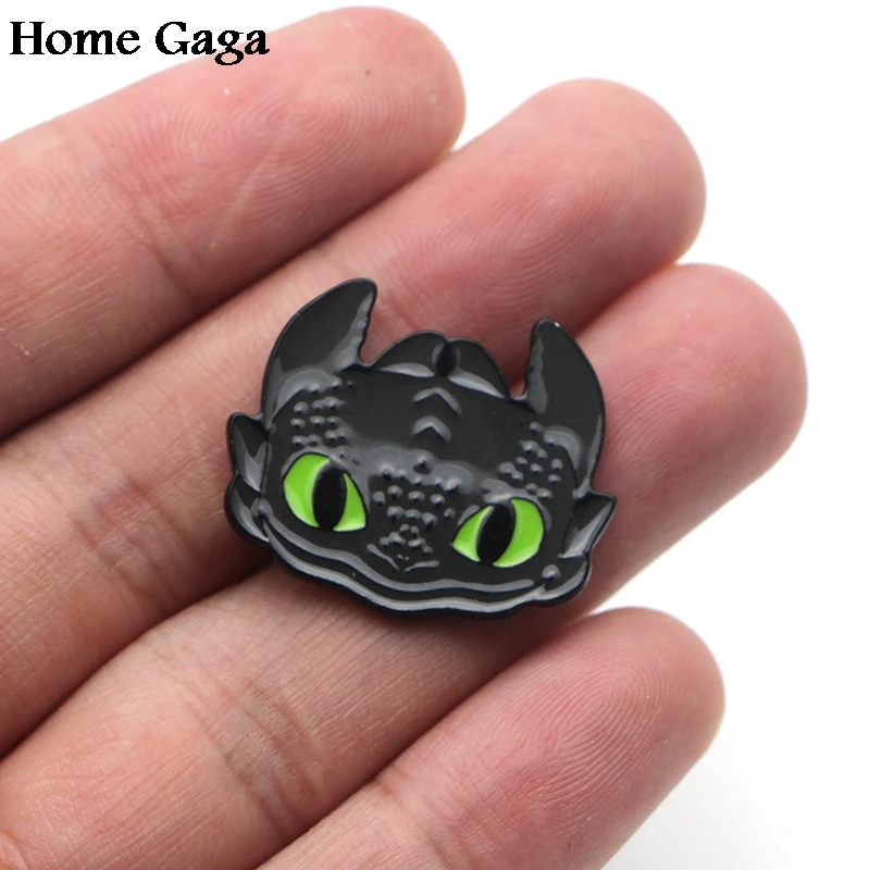 Homegaga булавка в виде дракона брошь галстука веселый рюкзак с героями мультфильмов