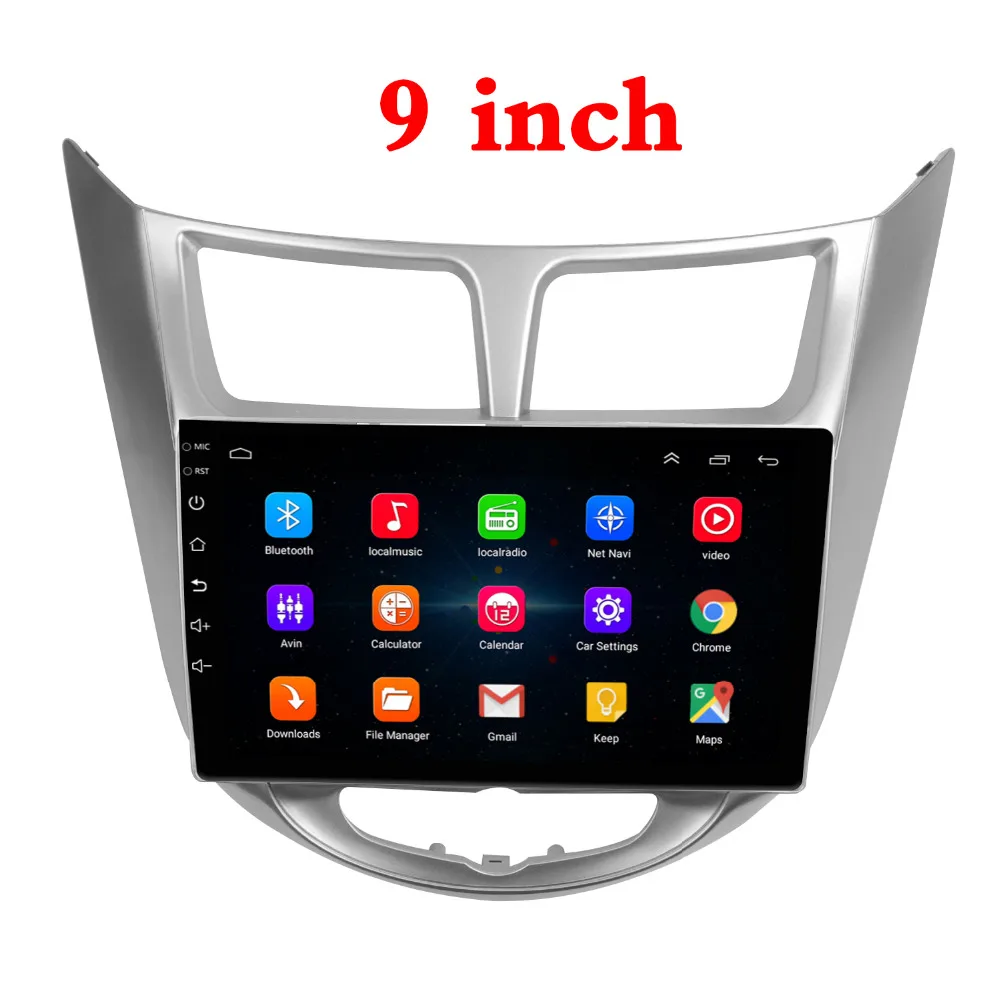 Двойной Дин Радио Fascias 9 дюймов для hyundai Verna I-25 2010- Solaris Accent Dashboard Установка отделка комплект рамка