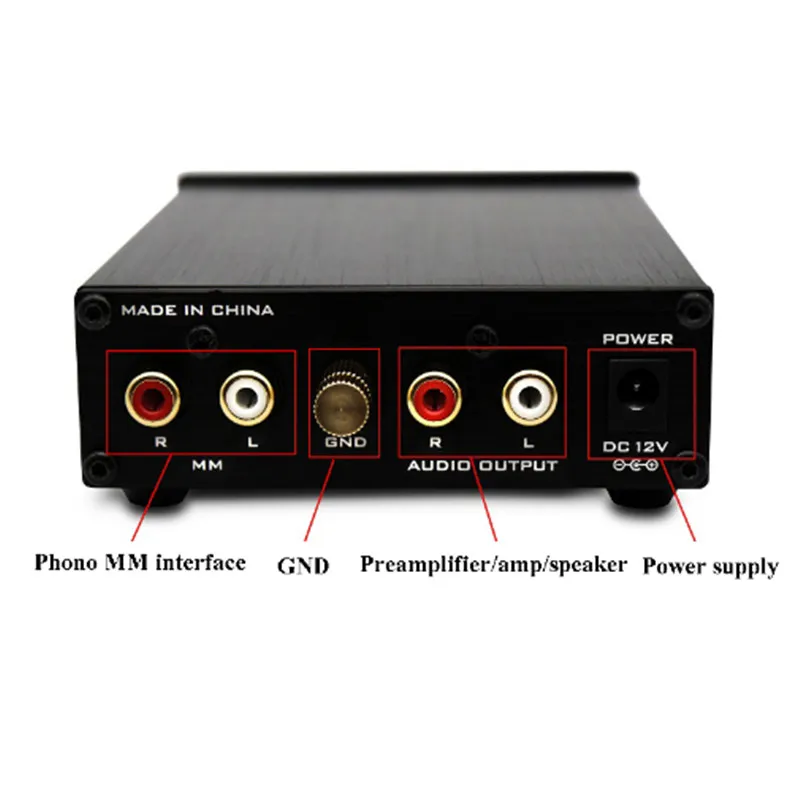 2019 новейший мини BOX01 LP виниловый фонокорректор мм проигрыватели Предварительный