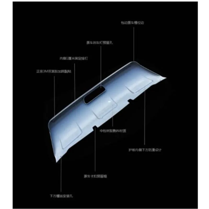 Аксессуары для стайлинга автомобиля защита заднего бампера из нержавеющей стали