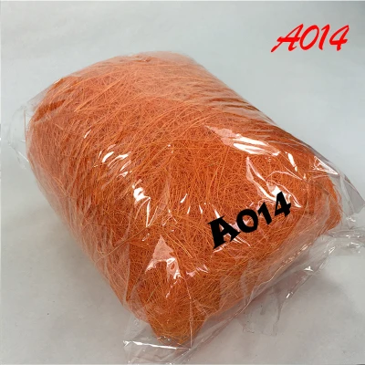 A014-saffron 10g 10 г Натуральный сизаль деревенский Свадебный DIY букет цветов Подарочная коробка Декор упаковка принадлежности гнездо Искусство ремесло конфетти Рождество Декор - Цвет: A014-saffron 10g