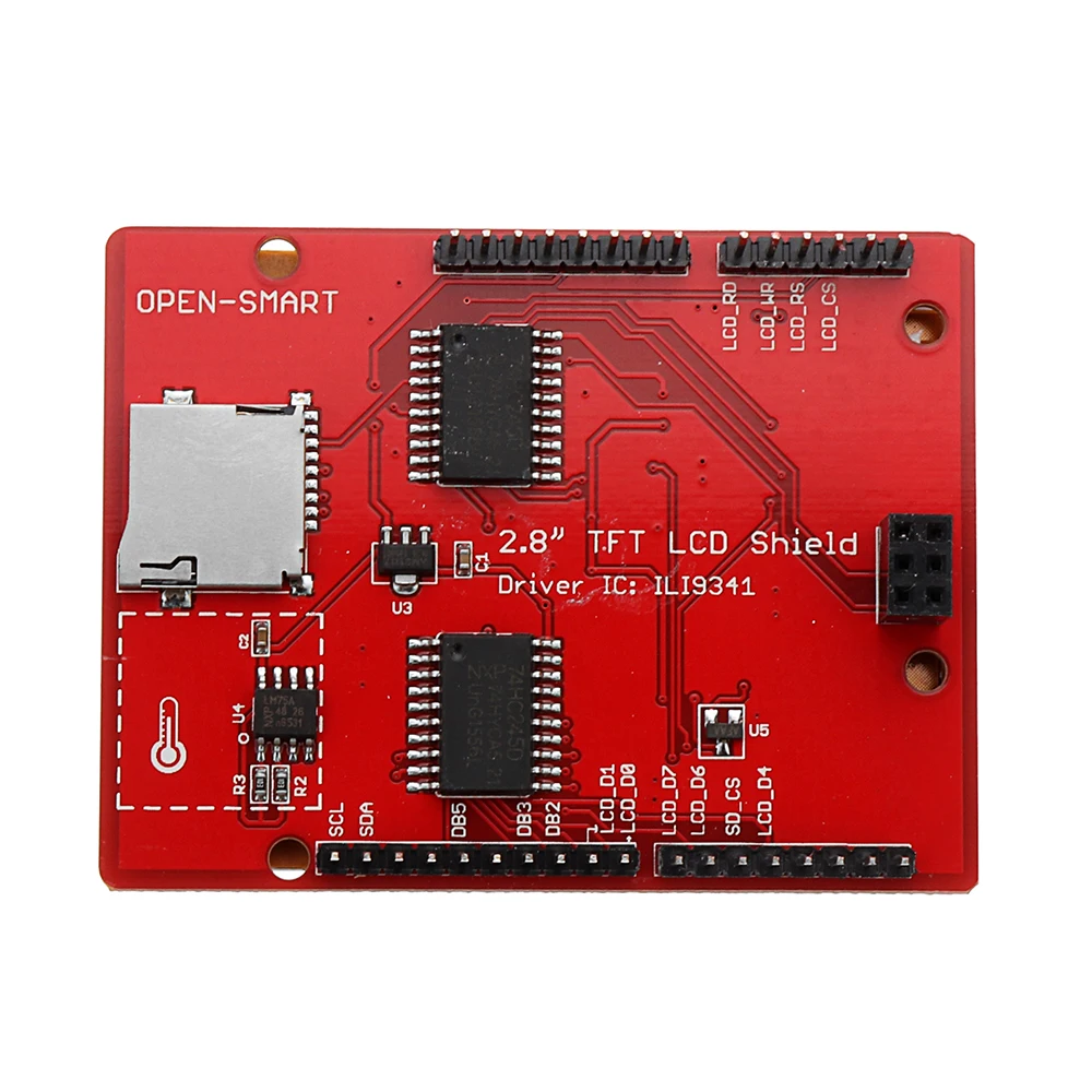 Новые 2,8 дюйма TFT RM68090 для Touch ЖК-дисплей Экран экран дисплея на борту Температура Сенсор+ для Стилус для Arduino UNO R3