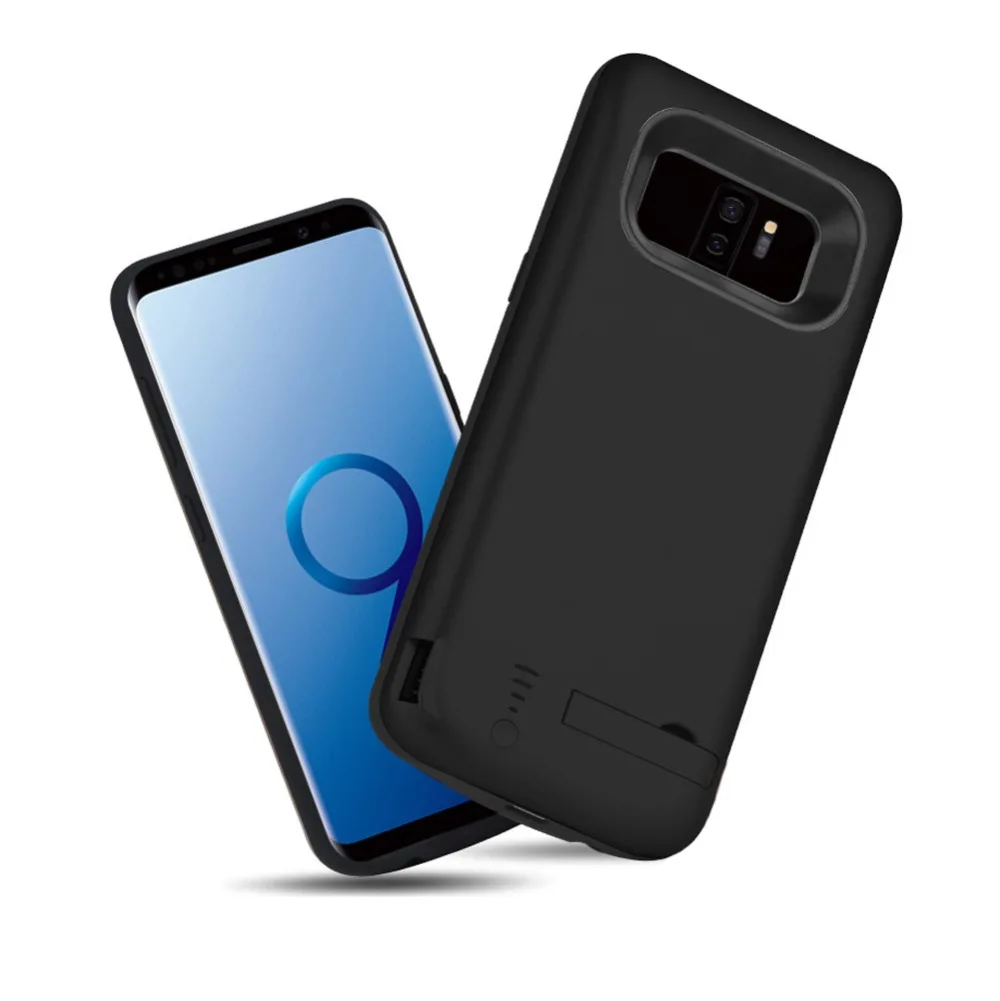 Новейший ТПУ чехол с перезаряжаемым аккумулятором 5000 мАч для Samsung S9 + питанием 6000