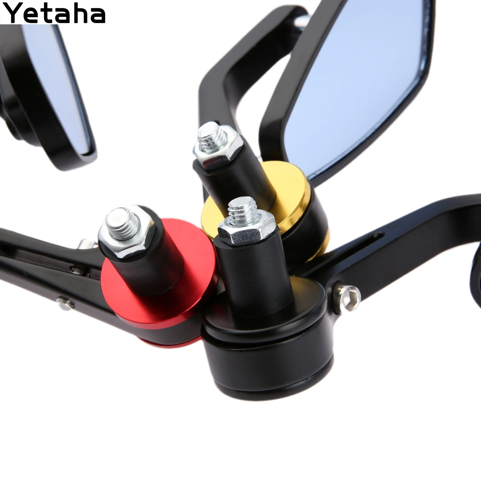 Боковое зеркало заднего вида для мотоцикла 7/8 дюйма 22 мм с углом поворота 360