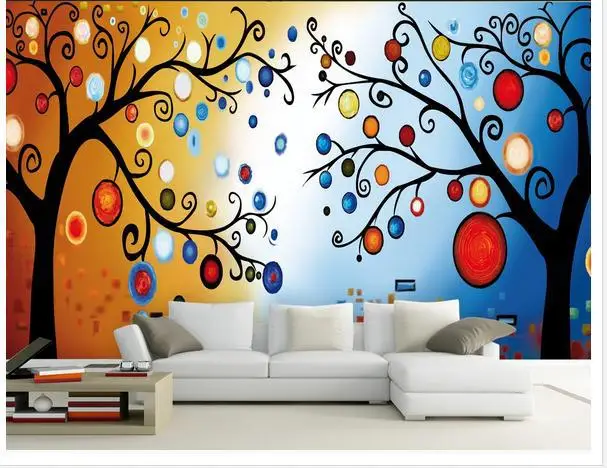 

3D photo wallpaper 3d wall murals wallpaper Rich tree abstract background wall 3d wallpaper home decor