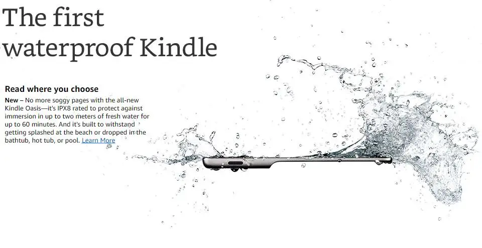 Полностью Kindle Oasis 32 GB, E-reader-" дисплей высокого разрешения(300 ppi), водонепроницаемый, встроенный звуковой, Wi-Fi