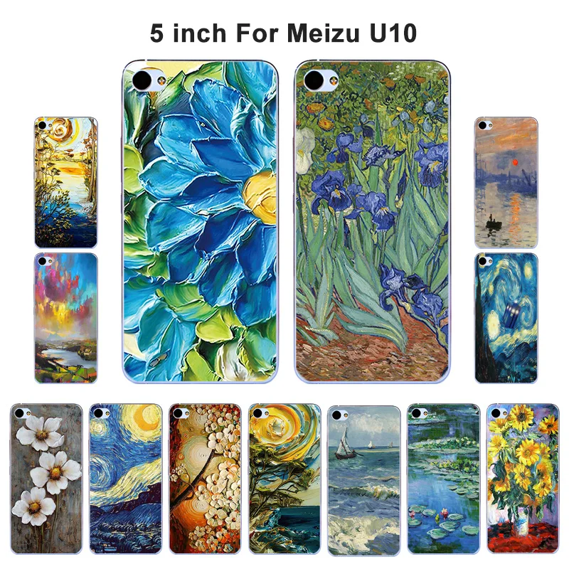 Чехол для Meizu U10 мягкий силиконовый чехол из ТПУ с масляной окраской U 10 телефона s