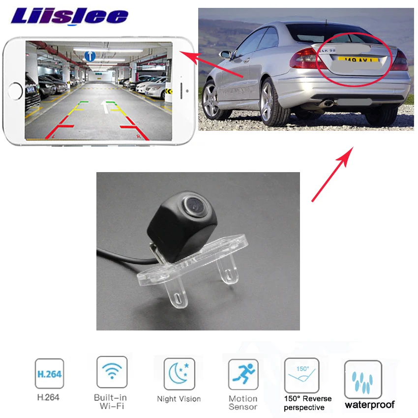 Liislee беспроводная камера заднего хода для Mercedes Benz CLK Class W209 A209 C209 CLK270 CLK320 CLK350 CLK500 CLK55
