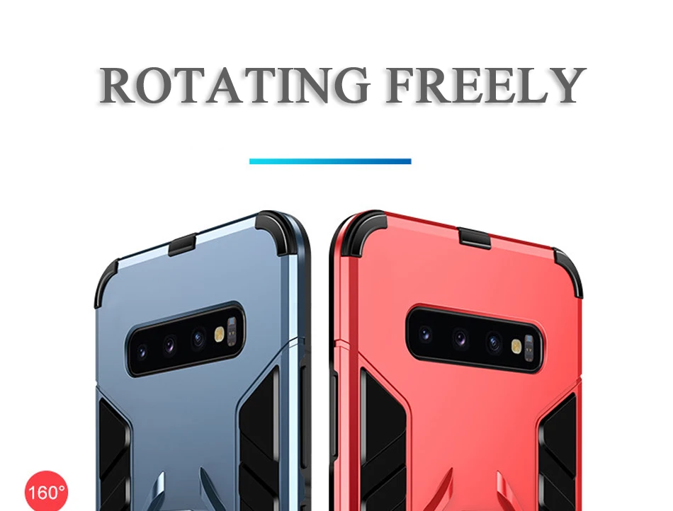 ITEUU Антидетонационная подставка держатель Броня чехол для samsung S10 S10 Plus S10E Чехлы Противоударный задняя крышка S10 S10PLUS S10E