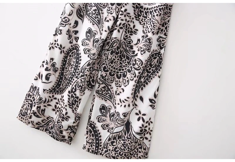 Женский комплект Модный свободная длинная рубашка с принтом повседневные