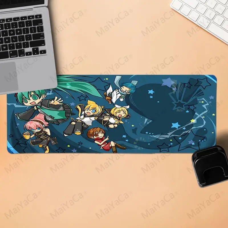 

MaiYaCa KAGAMINE RIN VOCALOID Rubber PC Computer Gamer Mousepad Desk Mat Locking Edge for CS GO LOL Dota Mousepad