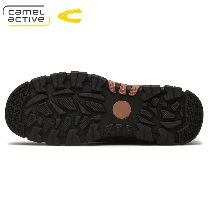 Camel Active/Новые Брендовые ботильоны из натуральной кожи; сезон осень-зима; высокое качество; короткие плюшевые модные мужские ботинки; зимние ботинки