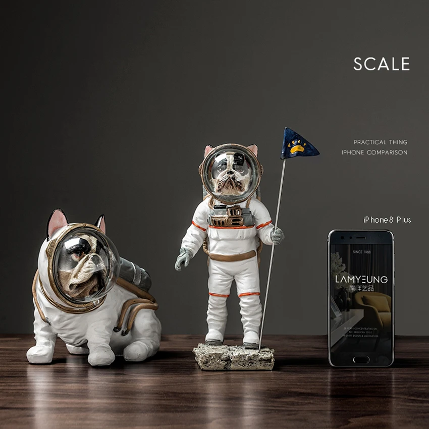 Современные Полимерные поделки креативное украшение астронавта милые фигурки и