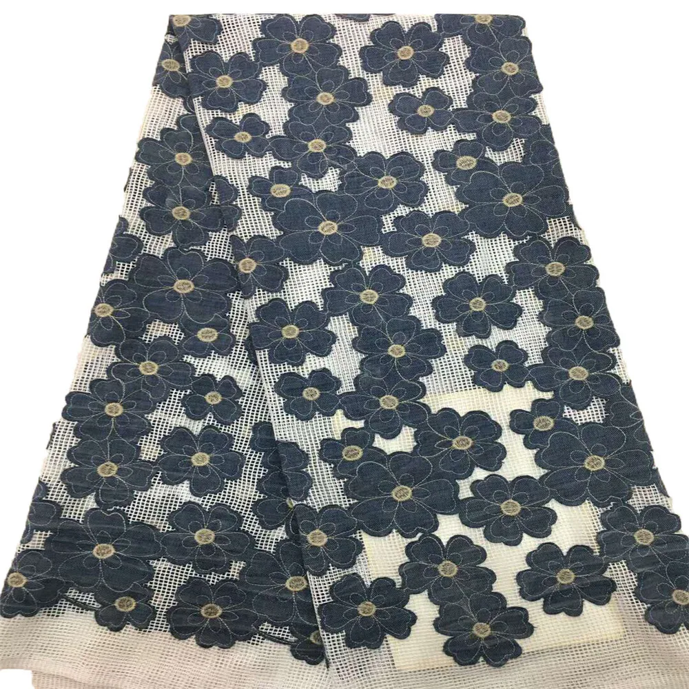 2018 Новейшая специальная фиолетовая и синяя серая кружевная ткань с