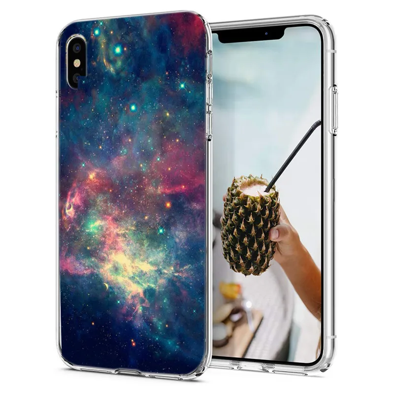 Soft Silicone For iPhone X XS XR Case Cover Painted iPhone6 7 8 plus Max Phone Back Protective M131 |