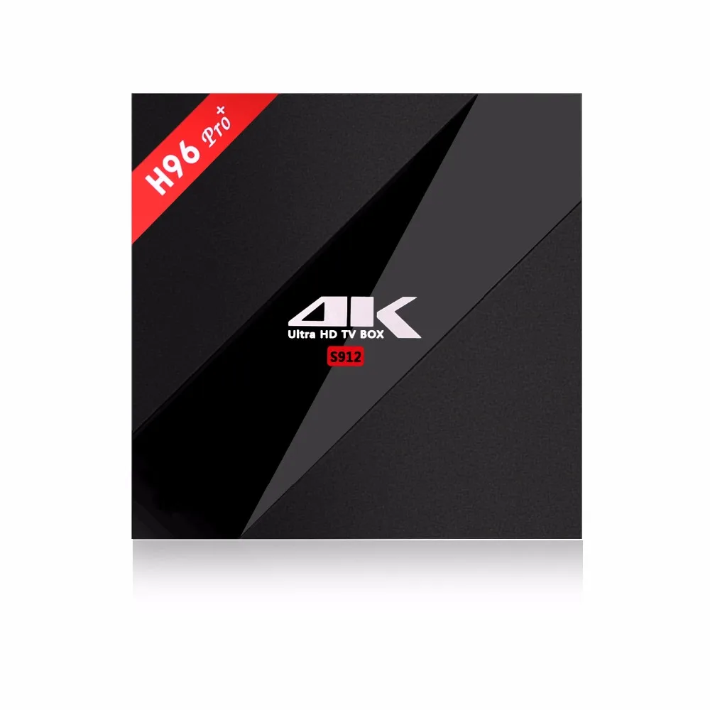 ТВ приставка H96 PRO Plus + Android 7 1 Восьмиядерный процессор Amlogic S912 графический 3G 32 ГБ Wi Fi