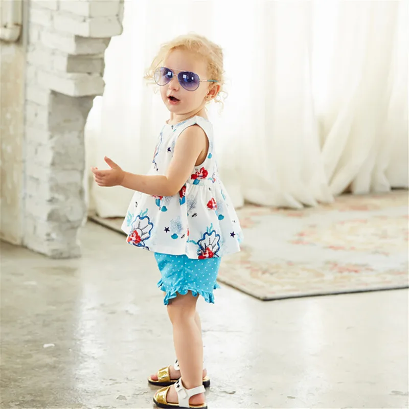 Emmababy От 0 до 4 лет Детские для маленьких девочек мультфильм русалка хлопок