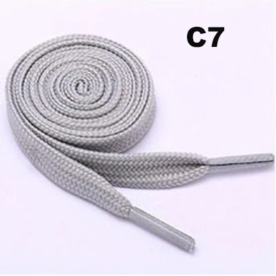 C7 1 пара/лот 50/80/100/120 см Lacci Scarpe на завязках плетеная Сумка нейлоновые Сникеры на плоской подошве Shoeslace для обуви Diy ремесла для взрослых детская шнуровка - Цвет: C7