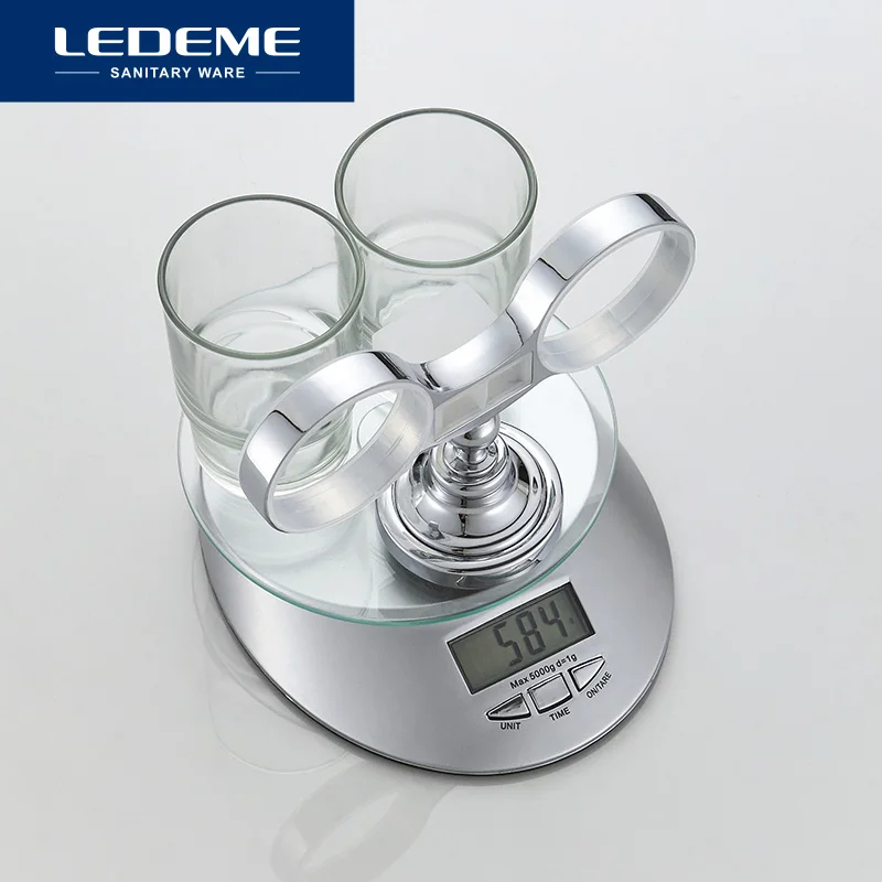 LEDEME двойной Стекло подстаканника тумблер настенный Зубная щётка зуб