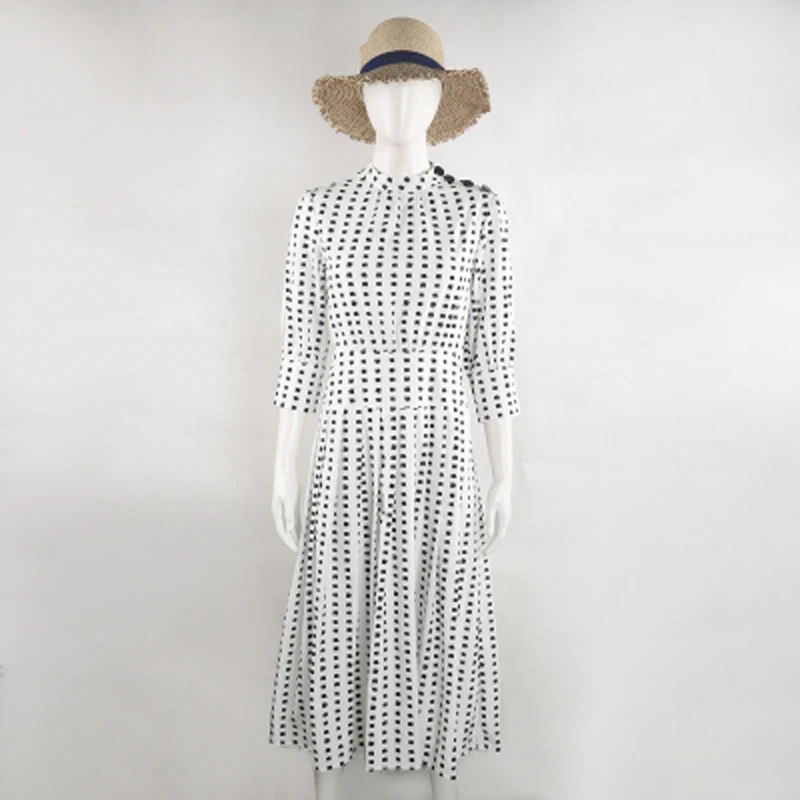 ORINERY 2019 Новинка весны три четверти Летнее платье для девочек высокого качества с