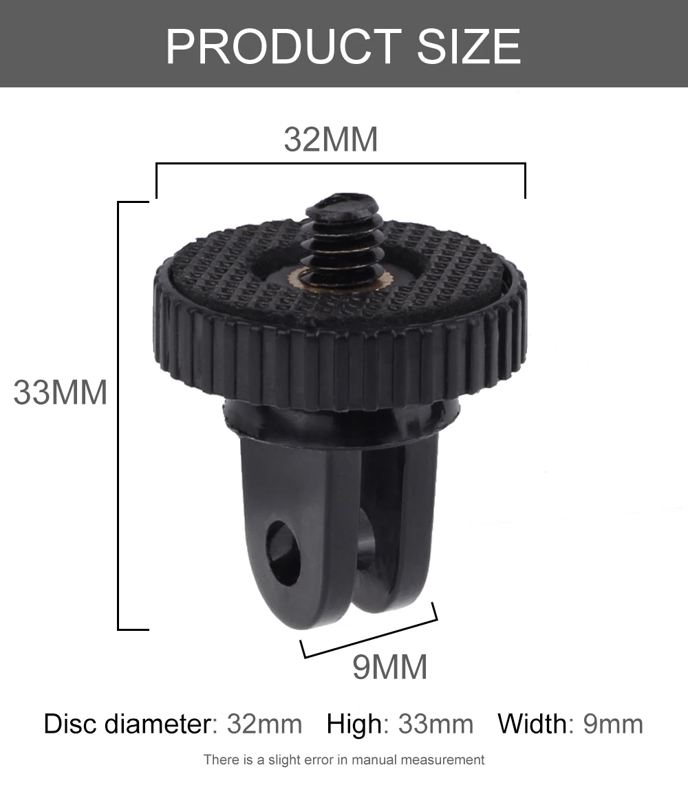 For Mini Tripod Mount adaptor/adapter screw for Gopro Hero 8 7 6 5 4 SJcam For xiaomi Yi 4K sjcam Camera accessories