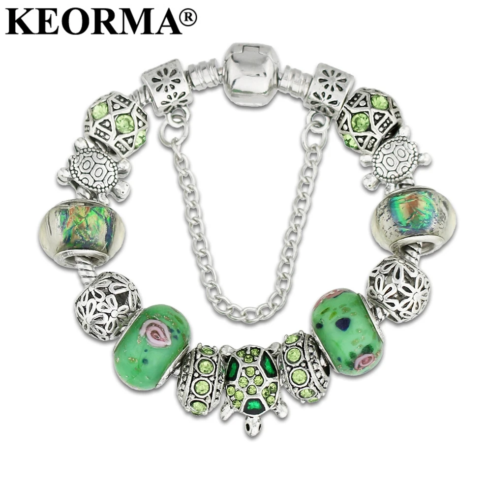 KEORMA модные ювелирные изделия Античный Серебряный Цвет Морская Черепаха Женский