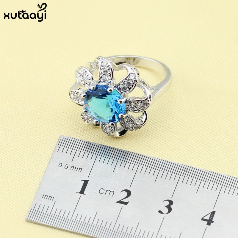 3 шт. комплект из колье серёг и кольца серебристого цвета | Украшения аксессуары