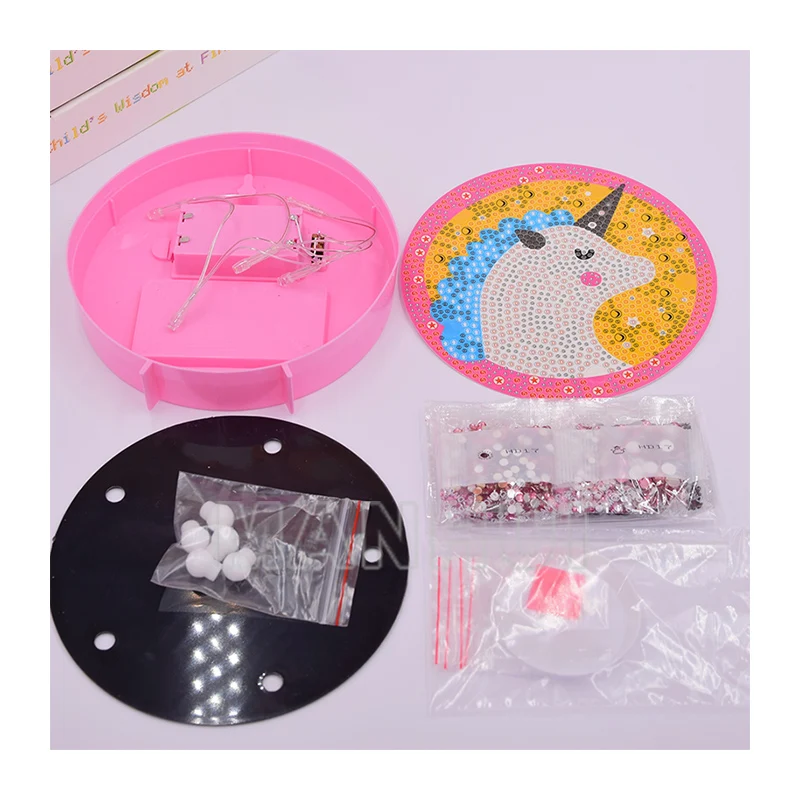 DIY Алмазная картина со светодиодной лампой для детей мультфильм специальная