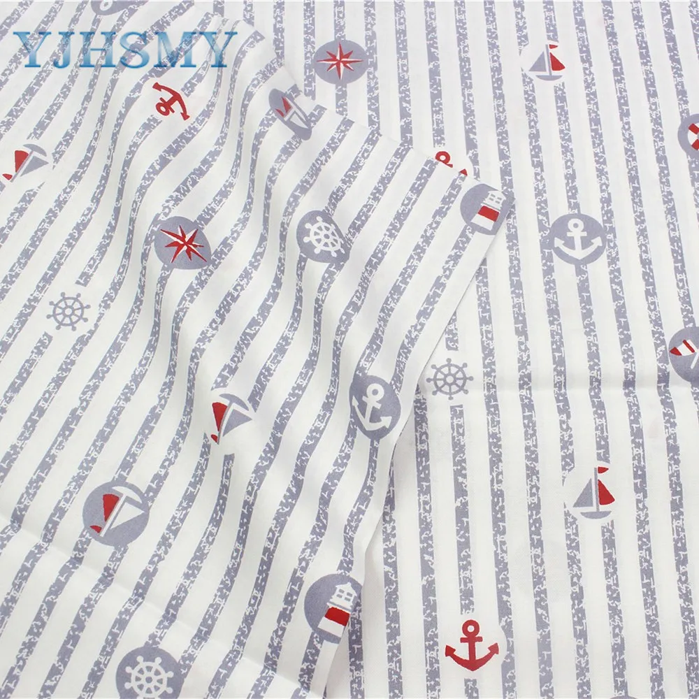 YJHSMY 178218 океанская серия хлопчатобумажной ткани ширина 50x160 см/шт DIY ручной работы