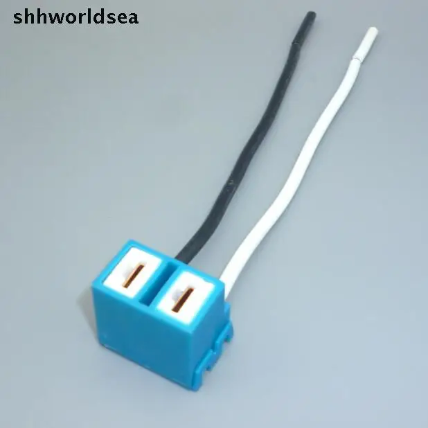 Shhworldsea 10 шт. 2 pin фара керамический изгиб H7 автомобильный держатель лампы авто