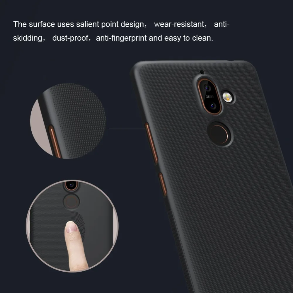 Nillkin Frosted PC case Hard Protector back cover for Nokia 7 plus phone bag nokia7 plastic mobile cases |