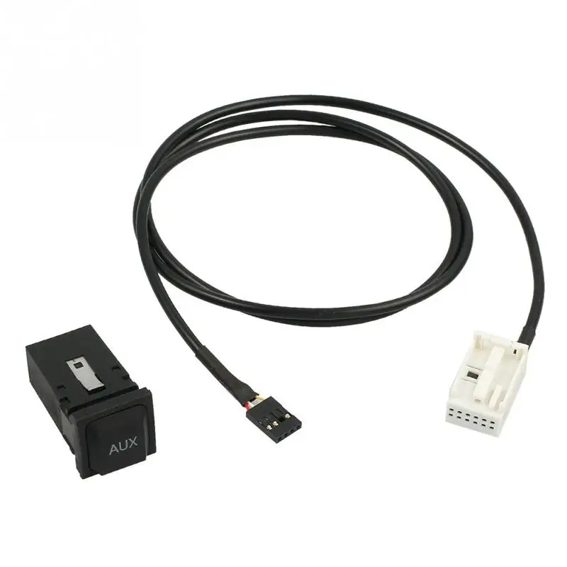 Прочный CD-плеер автомобиля AUX USB кабель Кнопка переключения для V W JE TTA GOLF MK6 MK5 RCD510