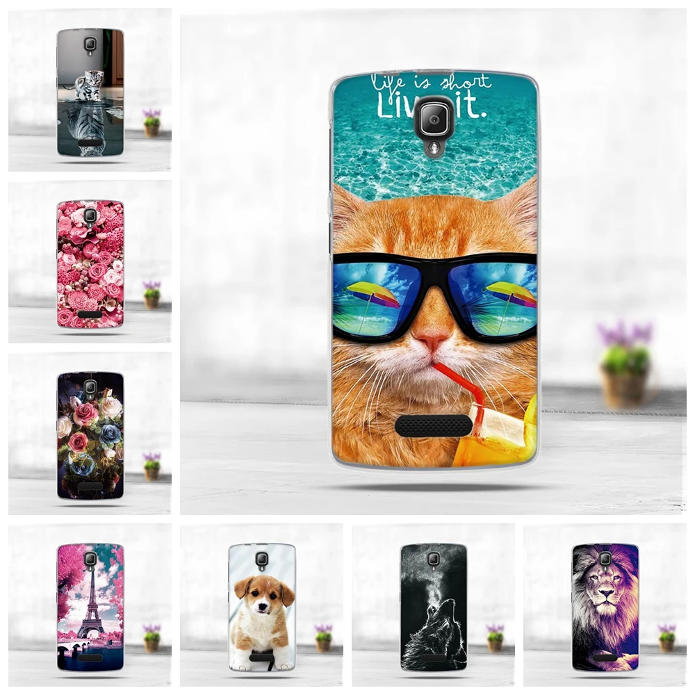 Роскошный 3D Мягкий Силиконовый ТПУ чехол для Lenovo A2010 Angus 2 Чехол милый животный