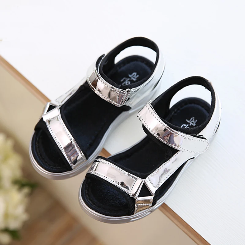 Hot Sale Fashion Children Sandals Girls Sequin Summer Kids Toddlers Pink Silver Child Children's Shoes For | Детская одежда и