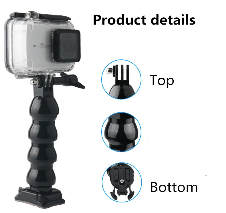 Гибкий Змеиный манипулятор с подставкой 1/4 &quotВинт рюкзак зажим для gopro hero7 6 5 4 3 +