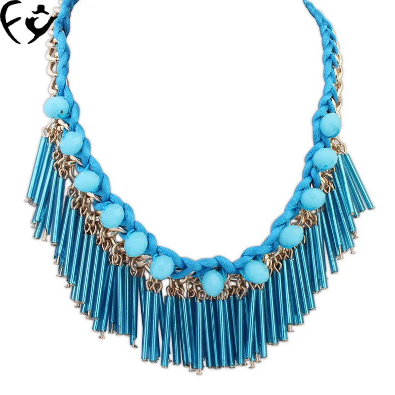 Европейские и американские модные ожерелья ручной работы|tassel necklace|fashion necklacenecklace