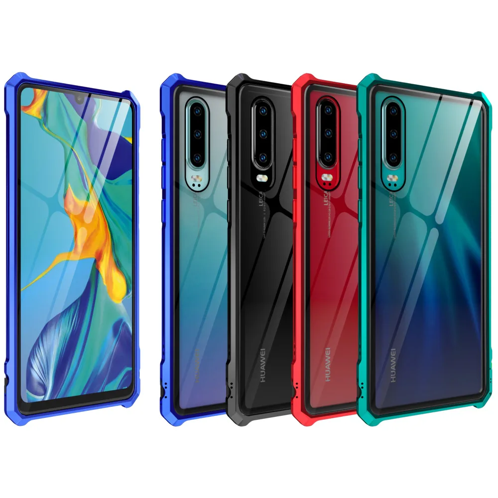 Роскошный металлический чехол для телефона huawei P30 Pro Lite противоударный корпус