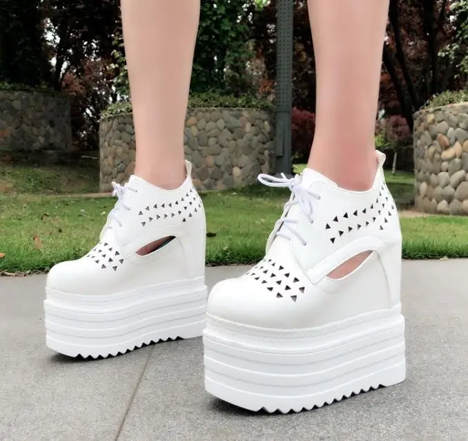 Женские кроссовки на толстой подошве повседневная обувь платформе