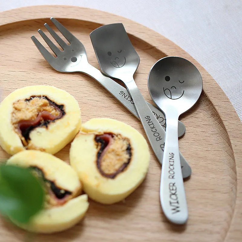 3 шт. наборы посуды для детей из нержавеющей стали набор острых столовых приборов