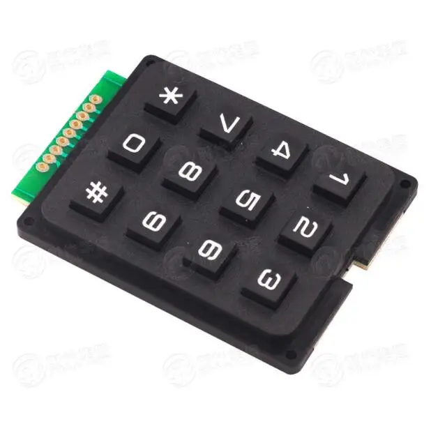 MCU keyboard / button matrix 3 * 4 12 keys 16 industrial row scan | Электроника