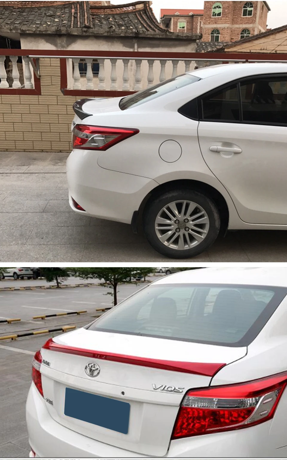 Задняя Крышка багажника автомобиля спойлер крыло для Toyota Yaris L Vios- ABS Материал углеродная поверхность спортивный автомобиль заднее крыло краска собственного приготовления