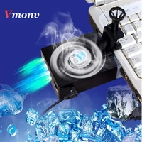 vmonv mini laptop cooling pad for 11 15 inch notebook air extracting exhaust cooling fan cpu cooler for laptop hardware cooling