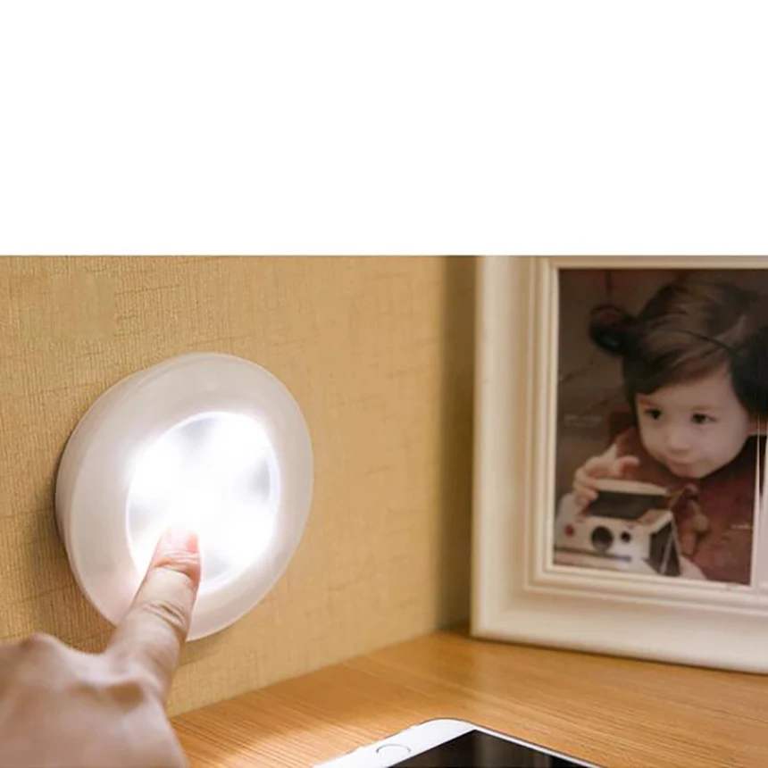 Беспроводной удаленного Управление ночник светодиодный Батарея лампы Luminaria