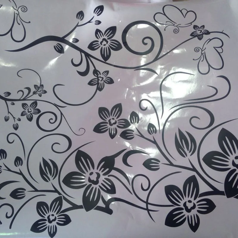 Наклейки на стену модные красивые DIY съемные виниловые цветы лоза настенные