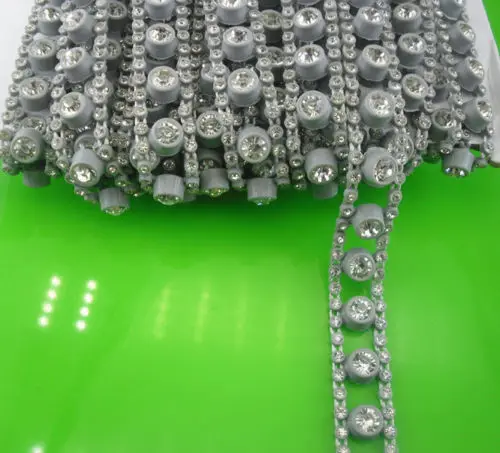 Сделай Сам 3 ряда класс А прозрачное стекло стразы серая пластиковая чашка