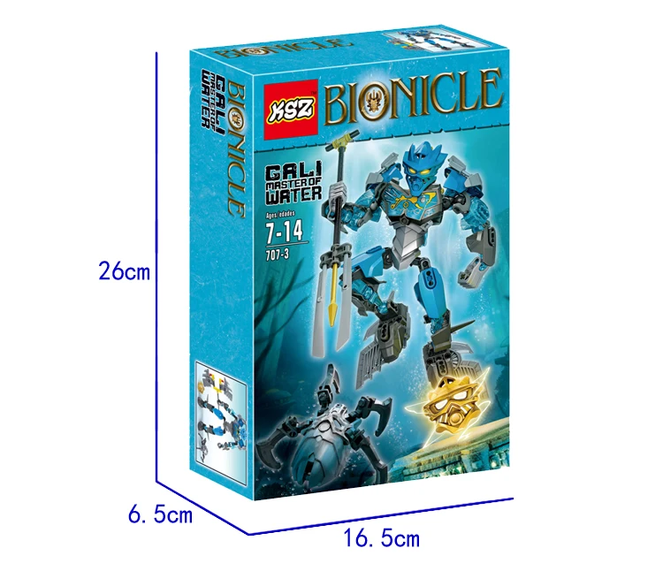 Smartable BIONICLE протектор воды+ мастер воды Gali Строительный блок Набор игрушек для мальчика подарок совместимые все бренды BIONICLE