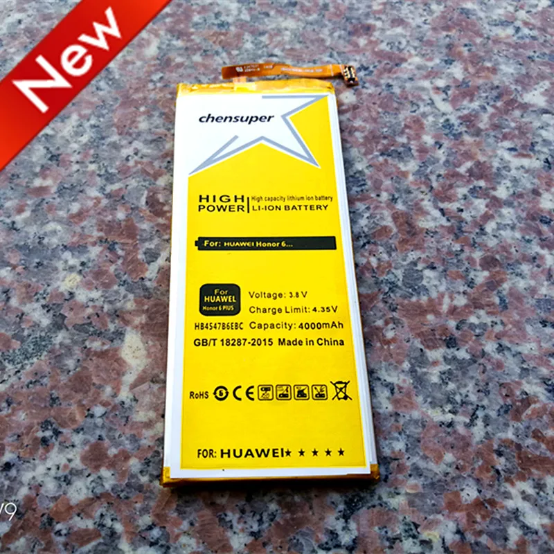 Chensuper 4000 мА/ч HB4547B6EBC для Huawei Honor 6 Plus аккумулятор PE TL00M UL00 CL00 телефон перезаряжаемые