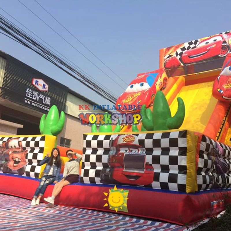 KK Commercial customized inflatable slide double lane car | Игрушки и хобби