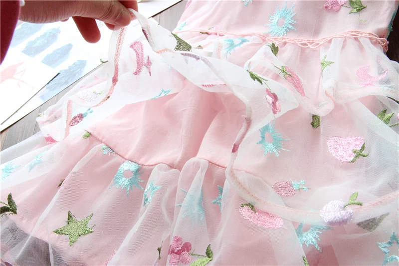 Cute Girls Dress New Summer Clothes Cupcake Flower Princess Children For Baby Dresses Casual Wear 2Y | Детская одежда и обувь